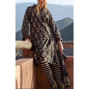 Gudrun Sjoden midi dress pockets size Large